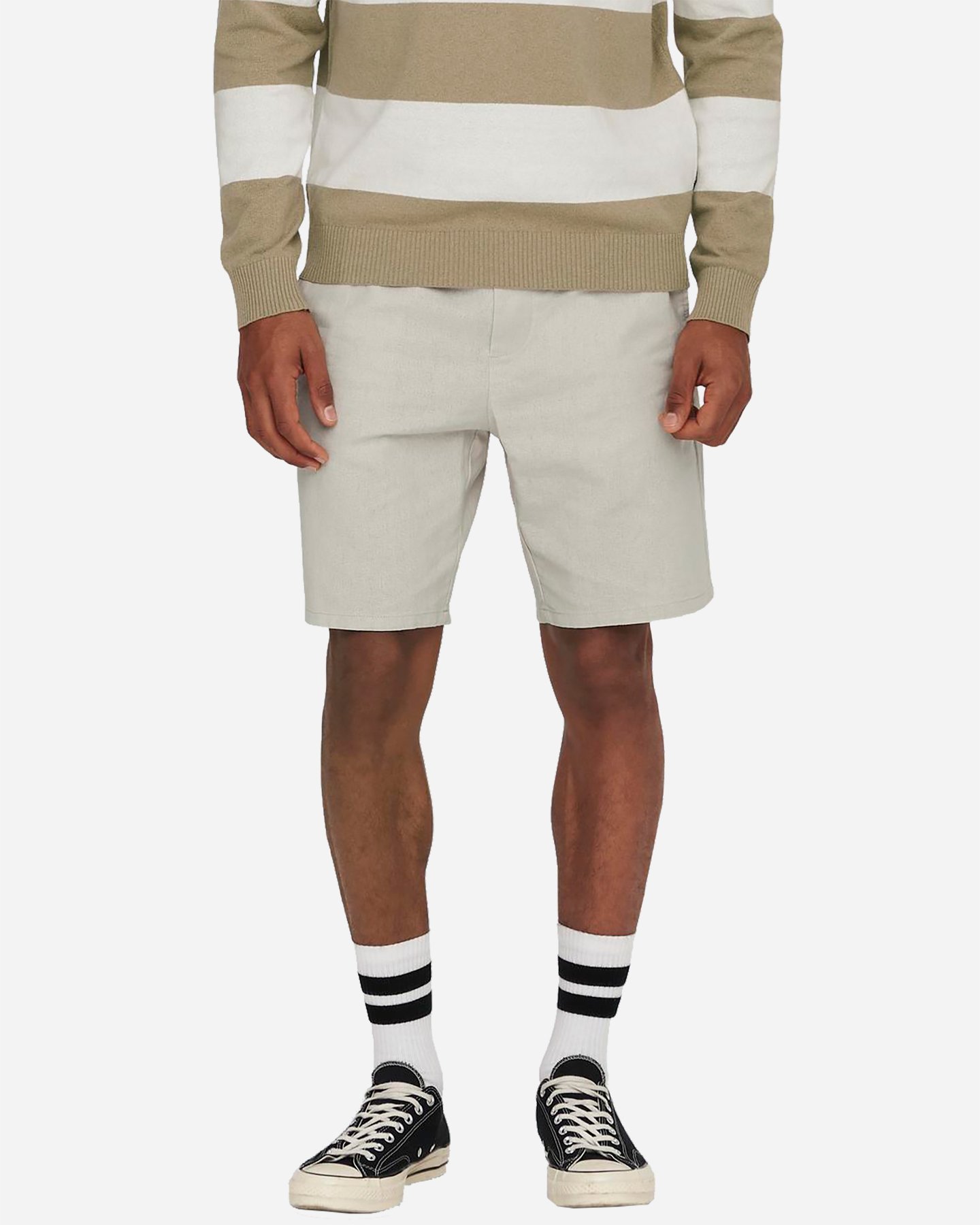 Bermuda ONLY & SONS LINUS CHINO MISTO LINO M - Beige - 2 | Cisalfa Sport
